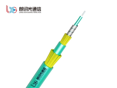 Mini double sheathed single core armored optical cable