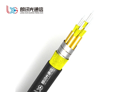 4-core spiral armored optical cable