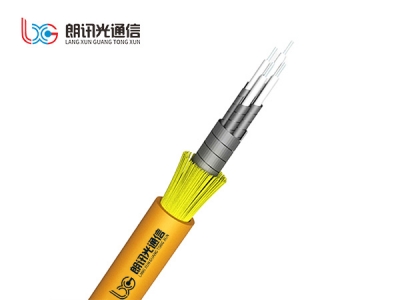 Double spiral armored 4-core branch optical cable