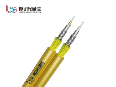 Indoor dual core parallel armored braided optical cable